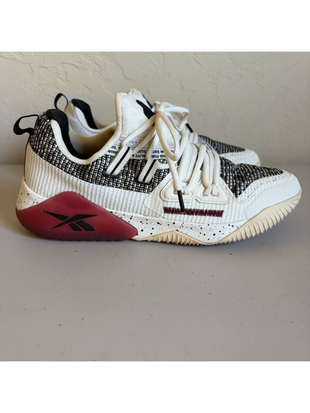 Reebok JJ Watt 3 Chalk Lux Maroon Watt Cross Trainer Shoes EF8562